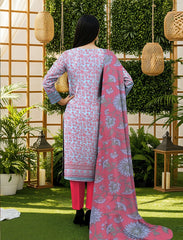 3 Pcs Lawn Unstitched Suit 521