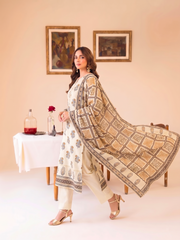 3 Pcs Lawn Unstitched Suit 574