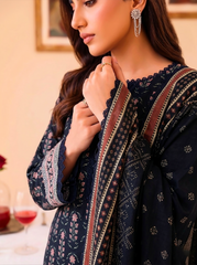 3 Pcs Lawn Unstitched Suit 579