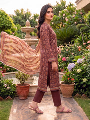 3 Pcs Lawn Unstitched Suit 597