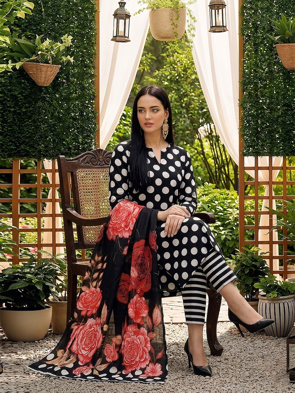 3 Pcs Lawn Unstitched Suit 510