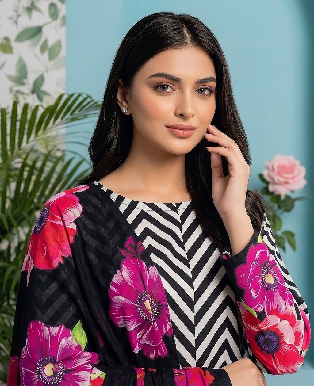 3 Pcs Lawn Unstitched Suit 511