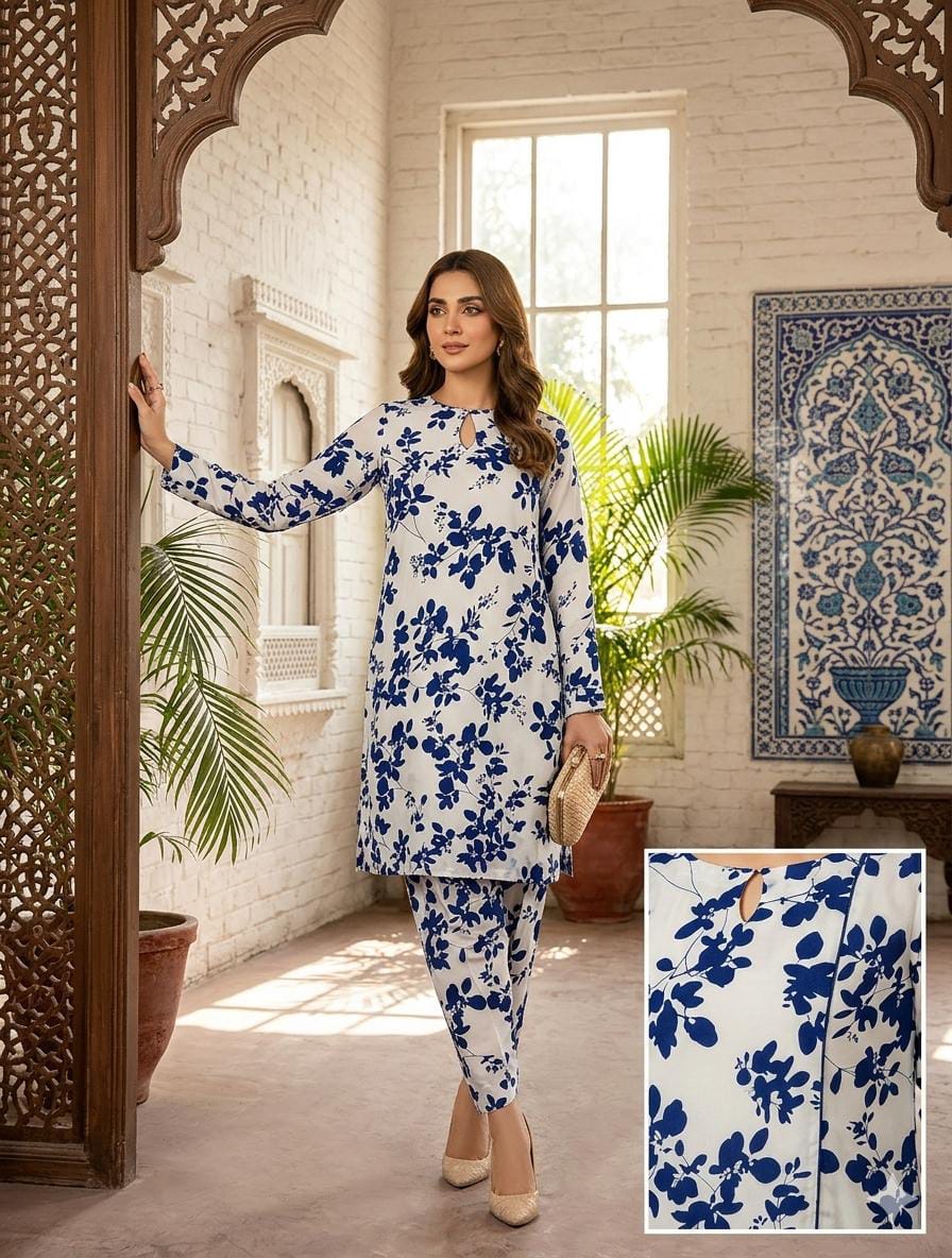 2 Pcs Ladies Suit  Des  115