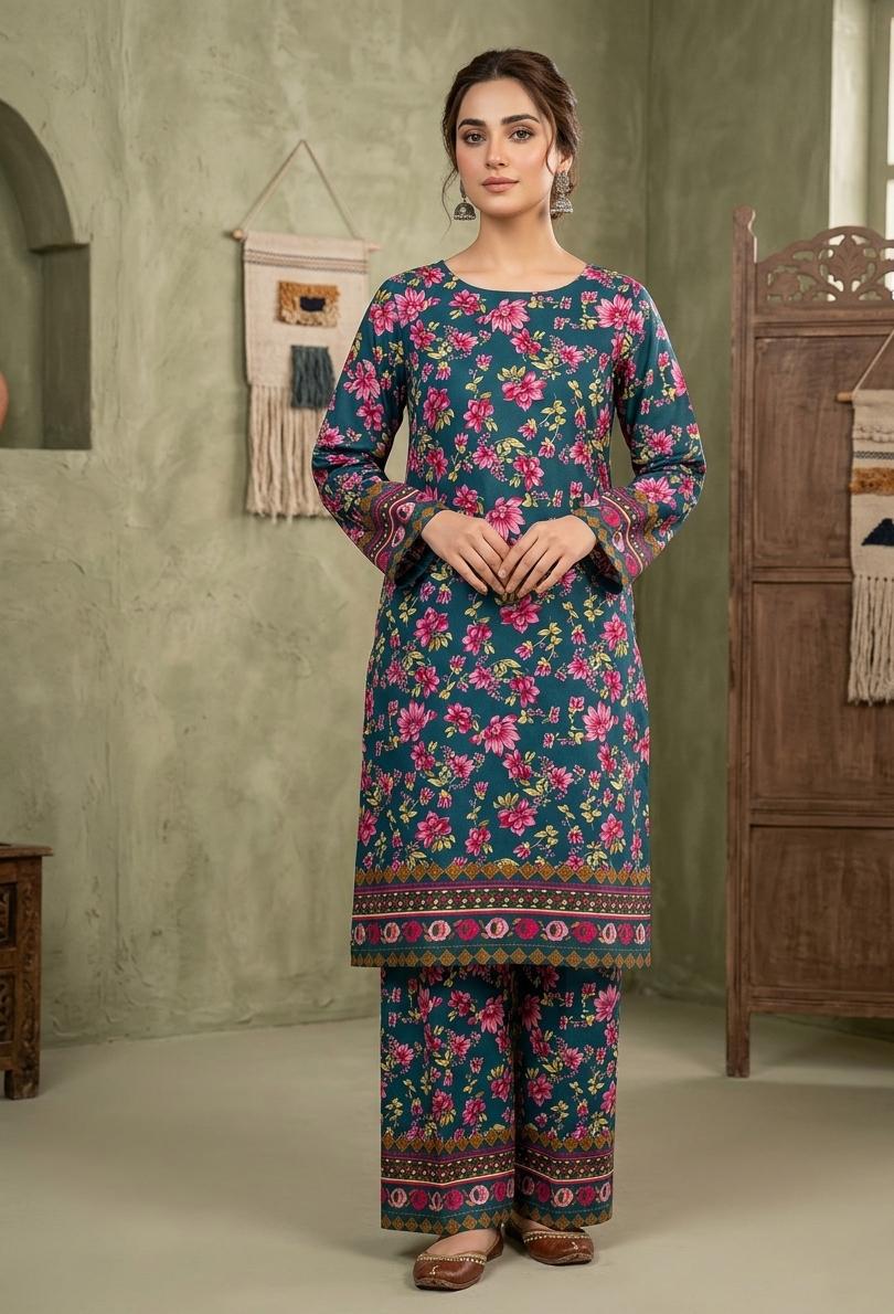 2 Pcs Ladies Suit  Des  116