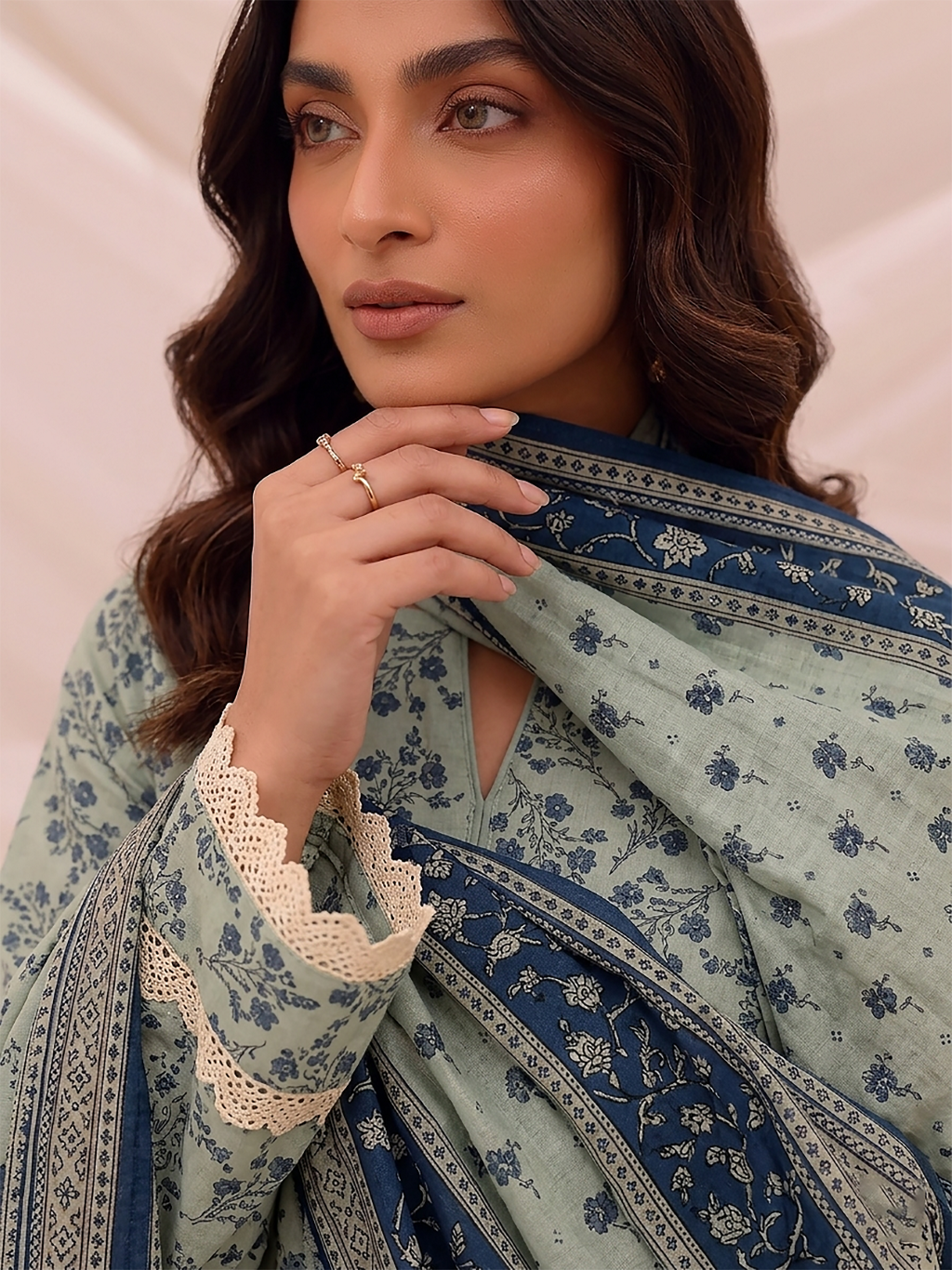 3 Pcs Lawn Unstitched Suit 501