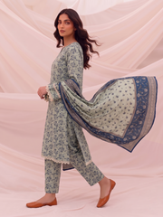 3 Pcs Lawn Unstitched Suit 501