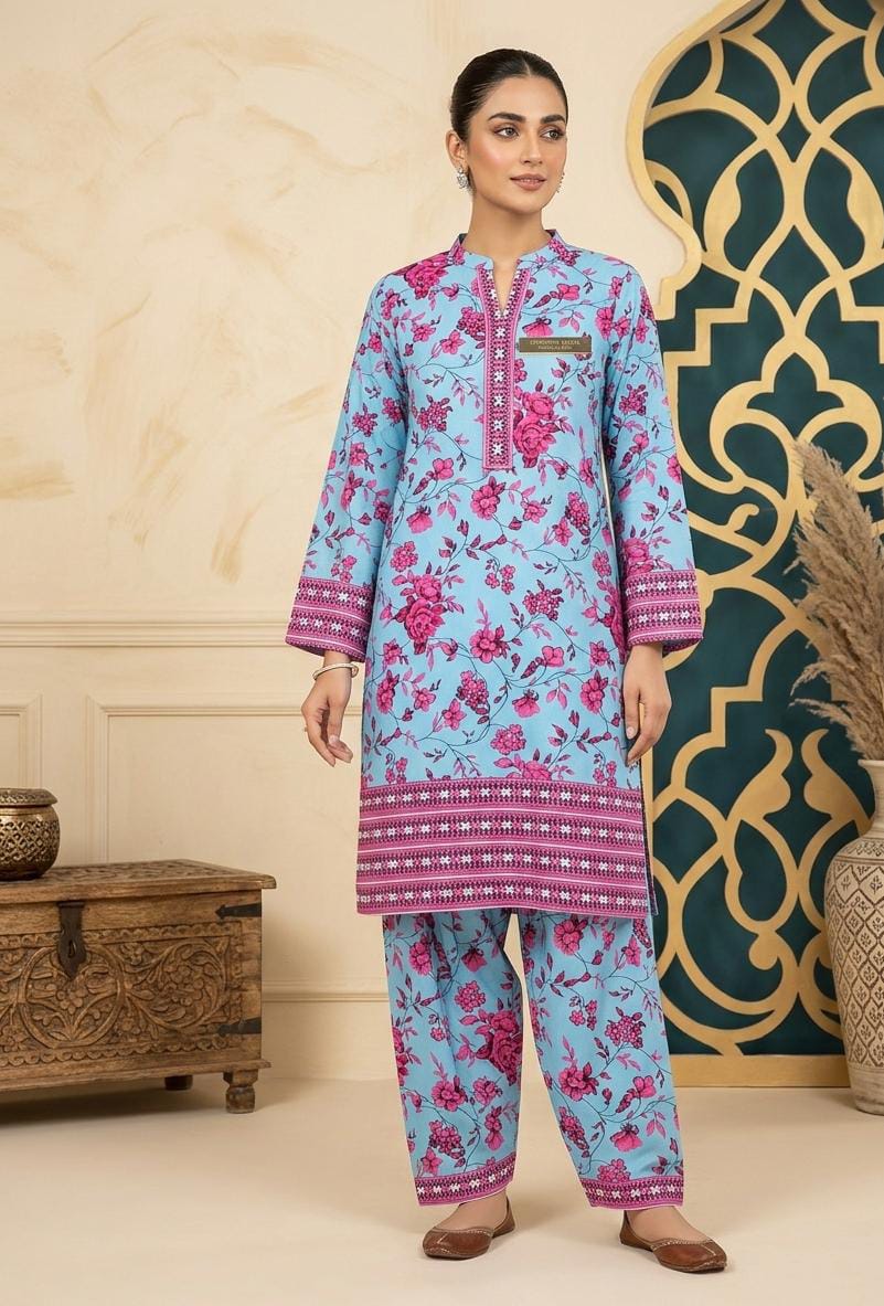 2 Pcs Ladies Suit  Des  123