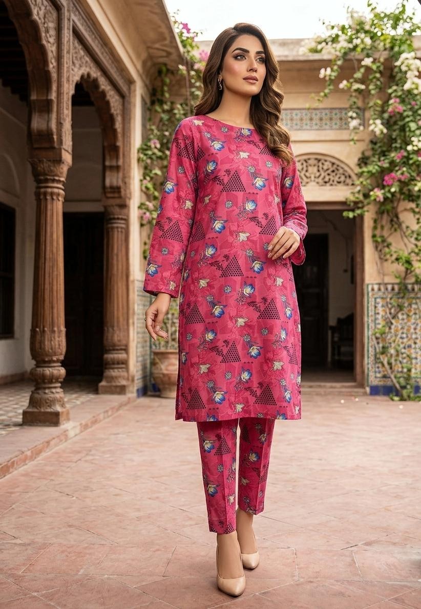 2 Pcs Ladies Suit  Des  126