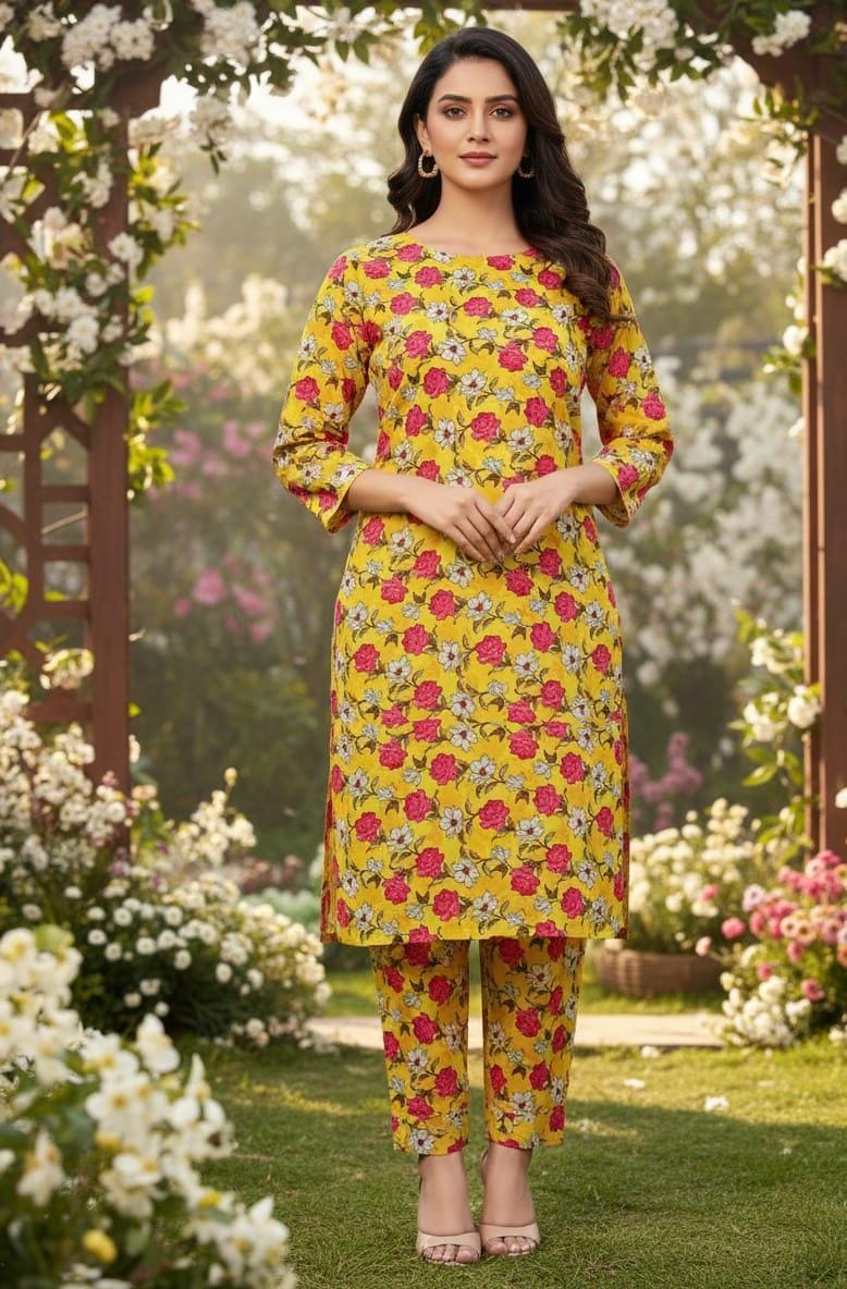 2 Pcs Ladies Suit  Des  136