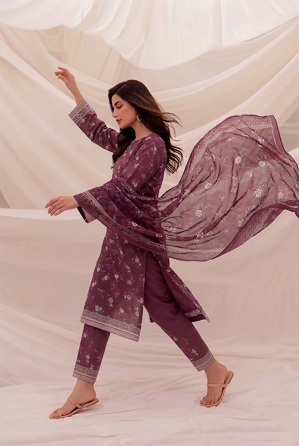 3 Pcs Lawn Unstitched Suit 504