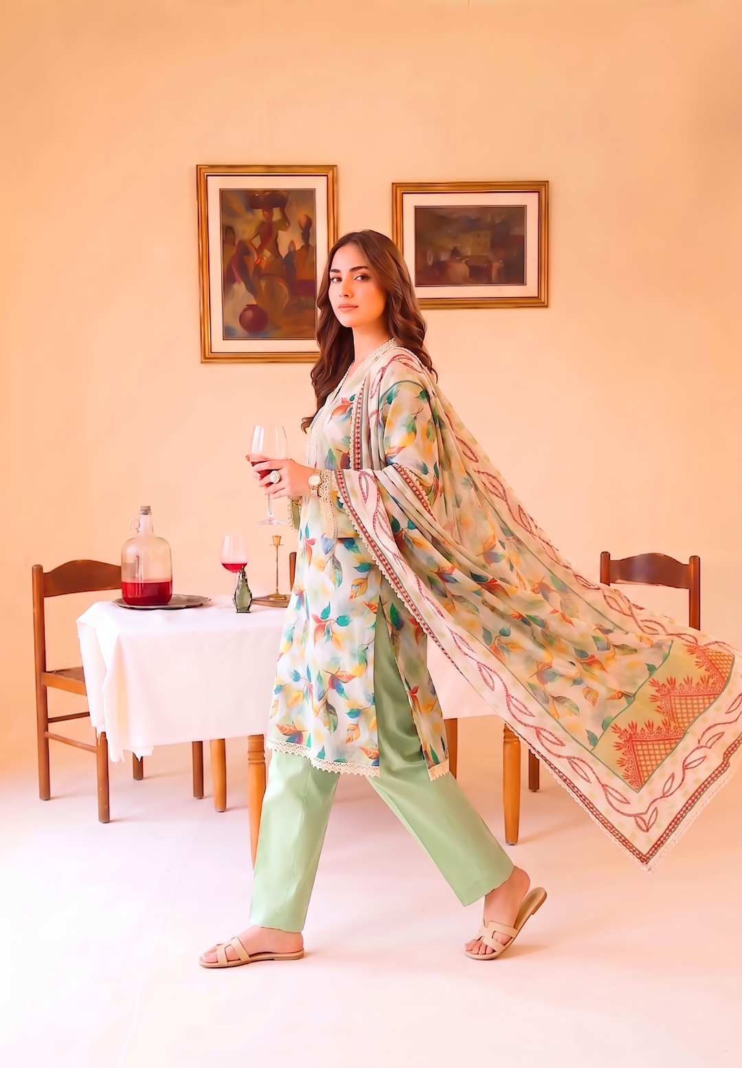 3 Pcs Lawn Unstitched Suit 564