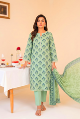 3 Pcs Lawn Unstitched Suit 567