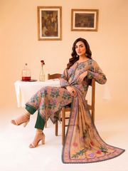 3 Pcs Lawn Unstitched Suit 570