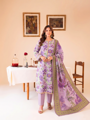 3 Pcs Lawn Unstitched Suit 572