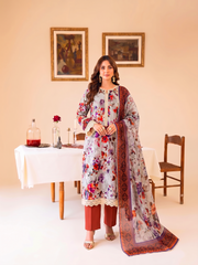 3 Pcs Lawn Unstitched Suit 573