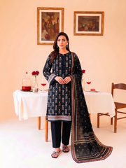 3 Pcs Lawn Unstitched Suit 578