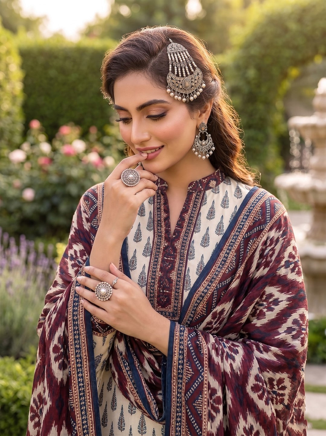 3 Pcs Lawn Unstitched Suit 580