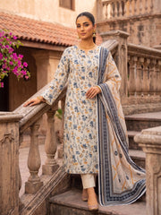 3 Pcs Lawn Unstitched Suit 584