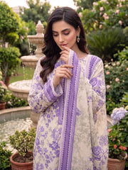 3 Pcs Lawn Unstitched Suit 588