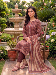 3 Pcs Lawn Unstitched Suit 597